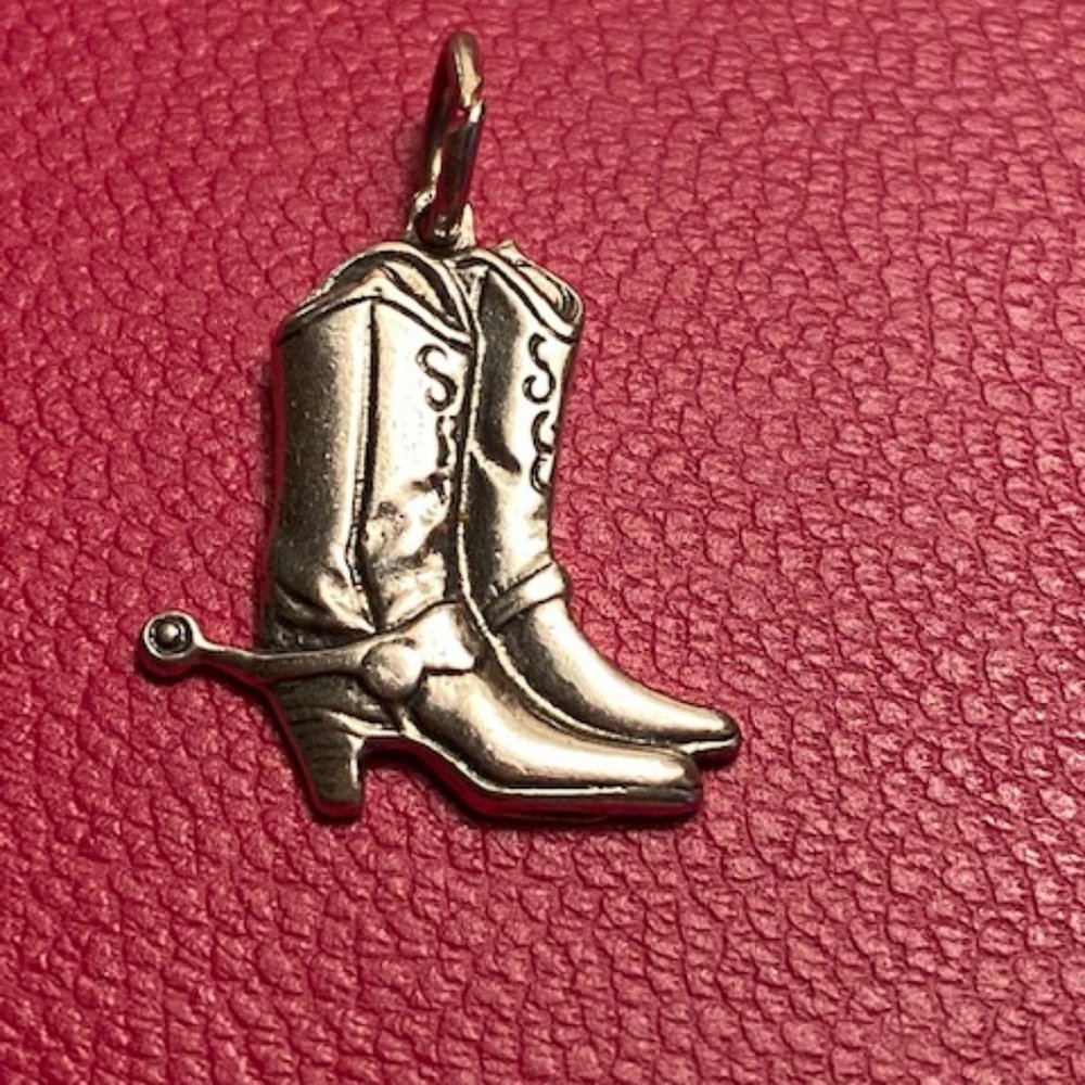 Sterling Silver Boots Charm
